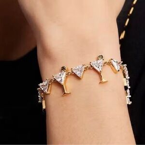 KATE SPADE Shaken Or Stirred Tennis Bracelet NWT w/Dust Bag